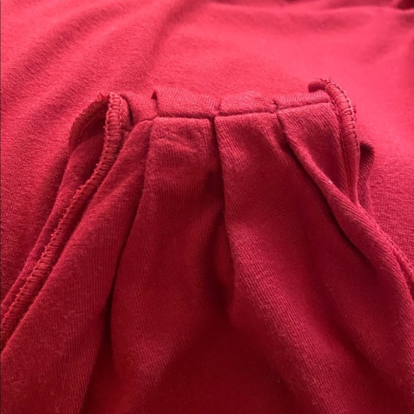 Elegant Red One-Shoulder Dress with wrap around sash. Large. - Picture 8 of 8